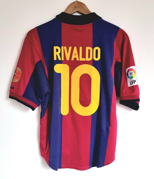 Nike Barcelona 00/01 'Rivaldo 10' Home Shirt Small