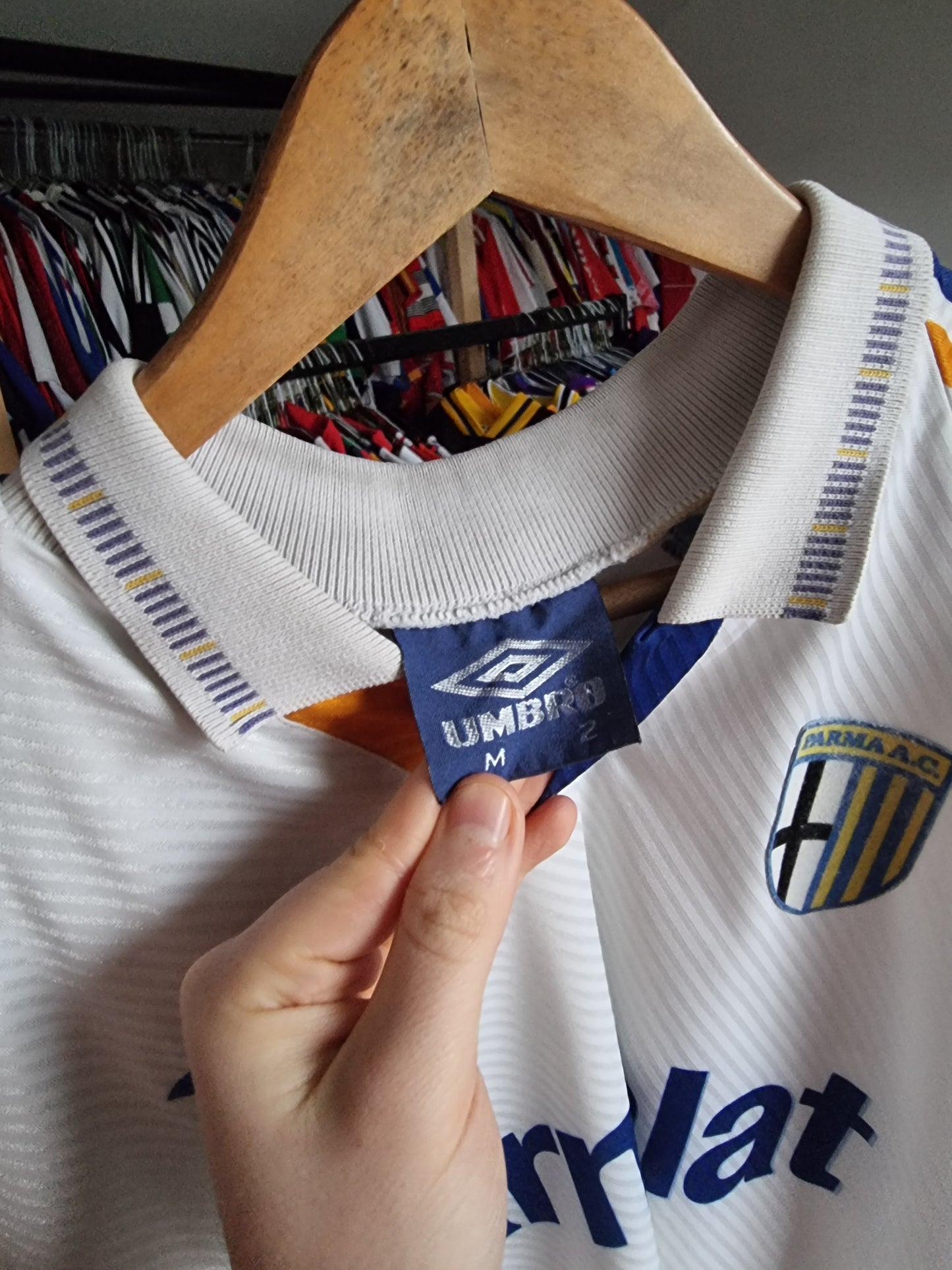 Umbro Parma 91/92 '11 (Brolin)' Home Shirt Medium