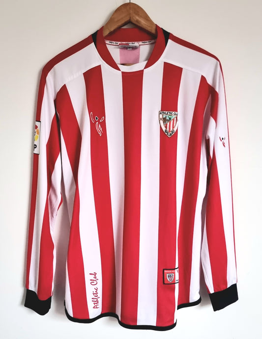 In House Athletic Bilbao 04/06 Long Sleeve Match Issue Home Shirt Medium