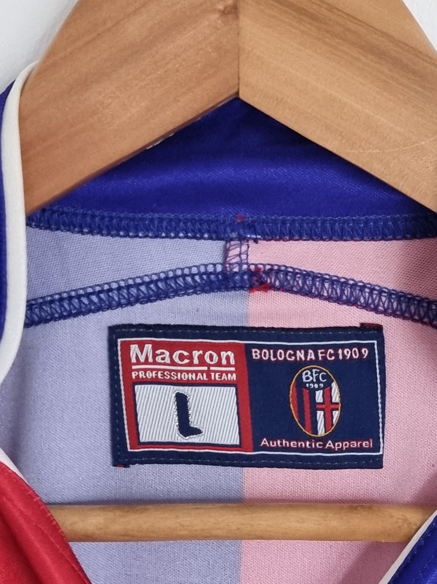 Macron Bologna 03/04 'Signori 10' Home Shirt Large