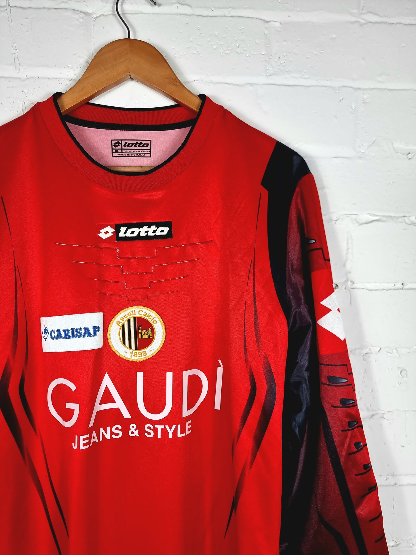 Lotto Ascoli 2005/06 Long Sleeve Match Issue Primavera Goalkeeper Shirt XL