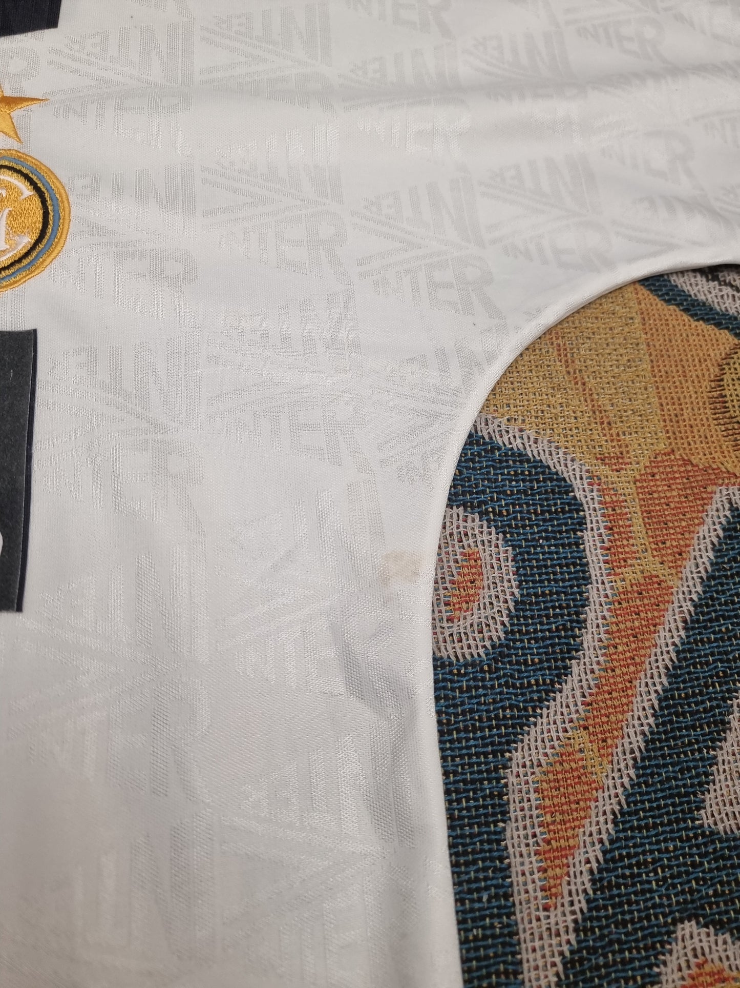 Umbro Inter Milan 1992/93 Youth Match Issue Away Shirt Small