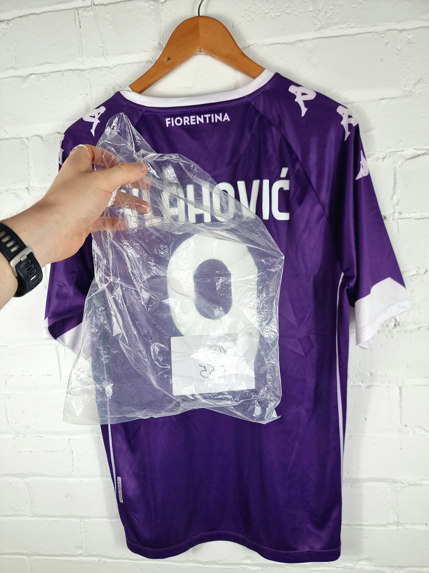 Kappa Fiorentina 2020/21 'Vlahovic 9' BNWT Home Shirt XL