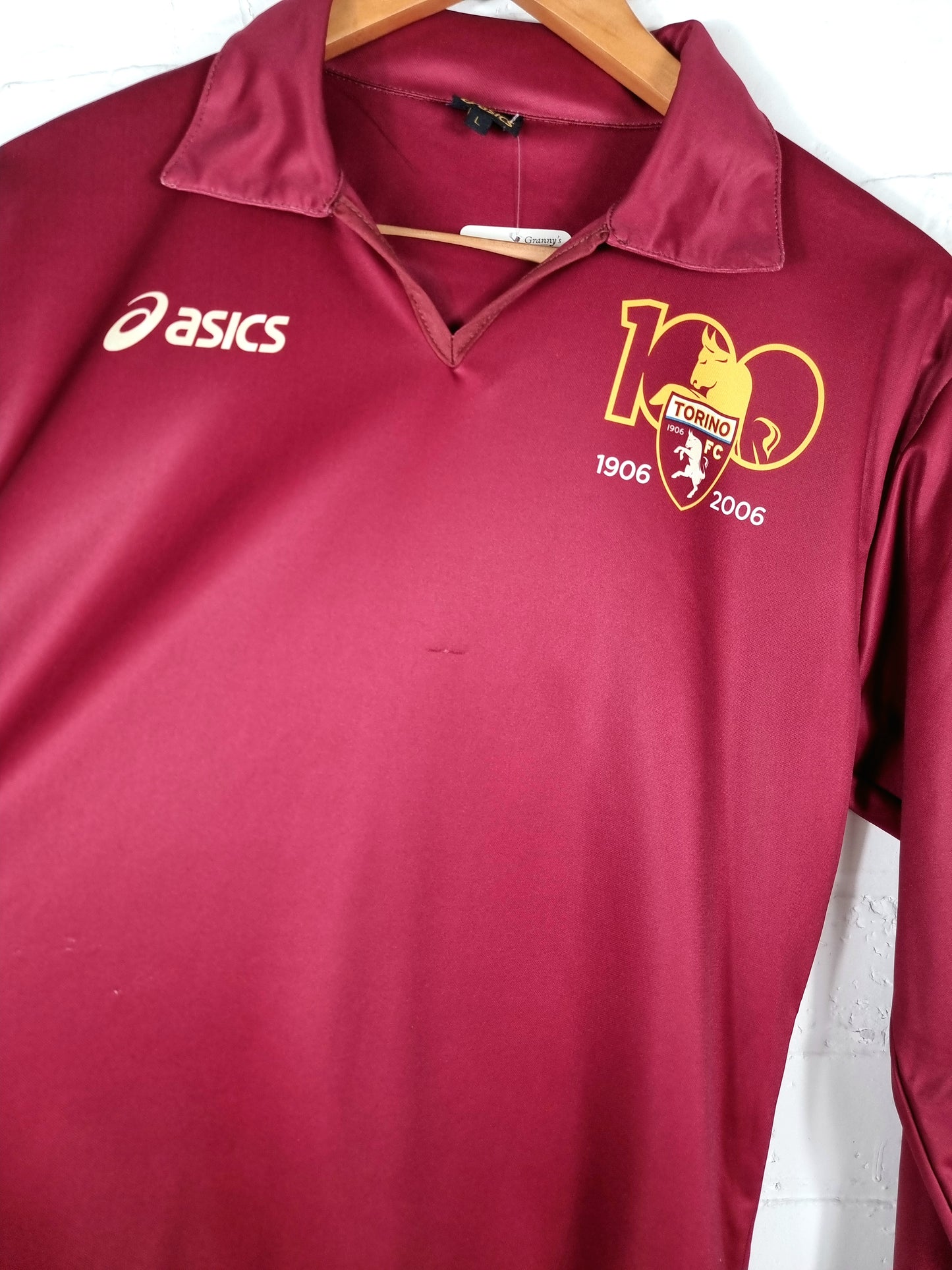 Asics Torino 2006 Long Sleeve Special Anniversary Home Shirt Large
