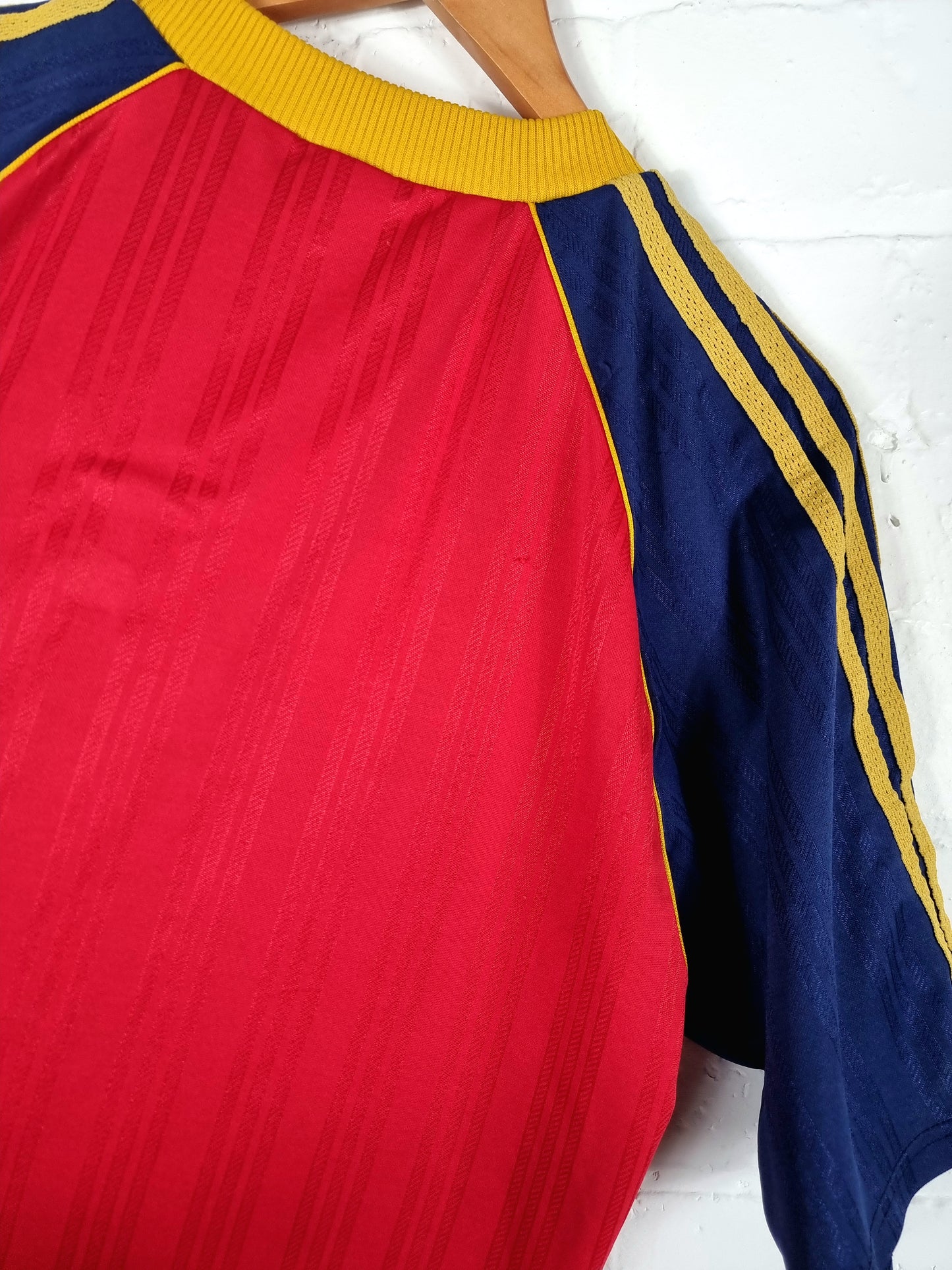 Adidas Vintage 1990s Training Football Shirt Template Large