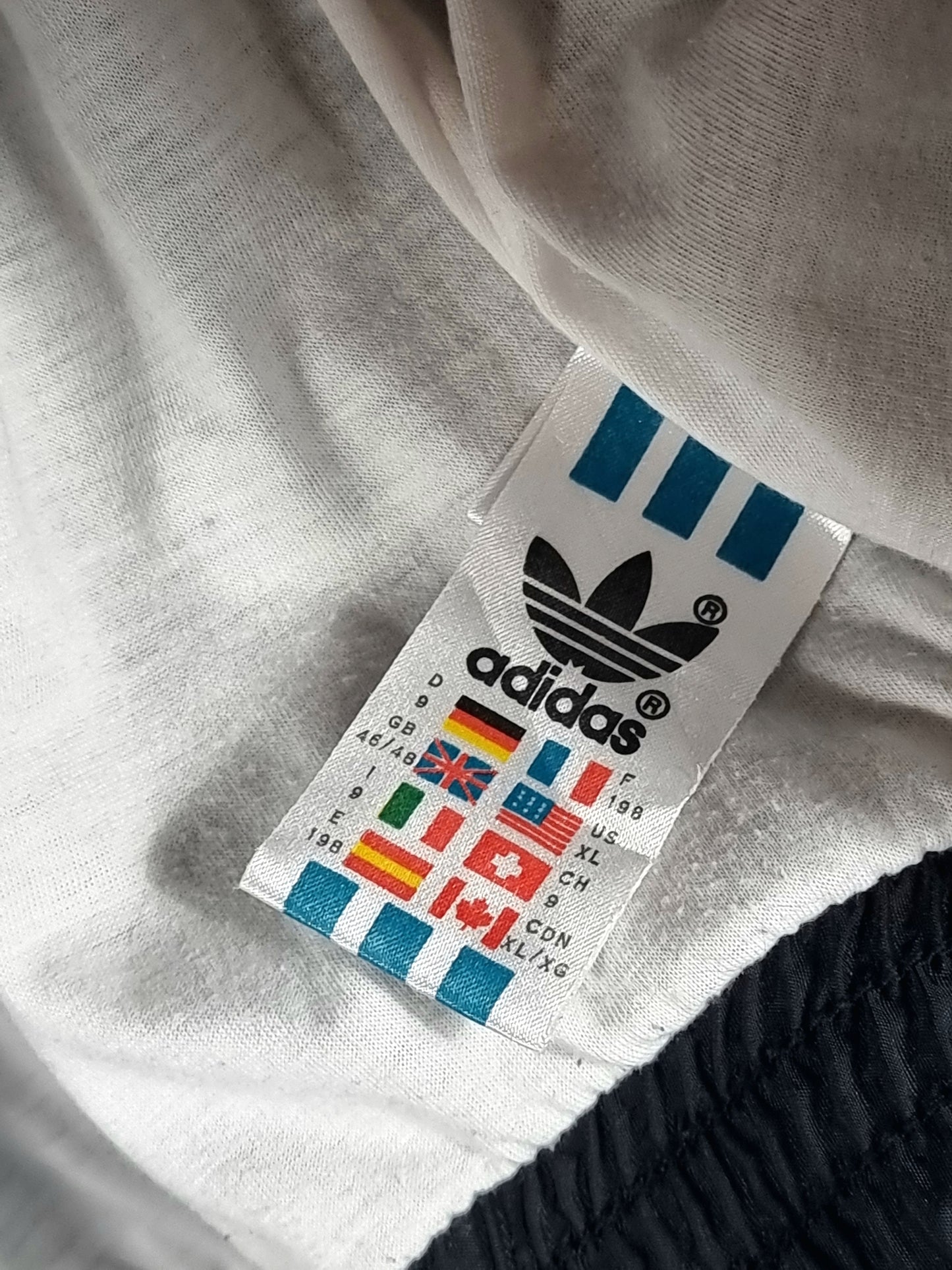 Adidas 1990s Vintage Block Colour Shell Jacket XL