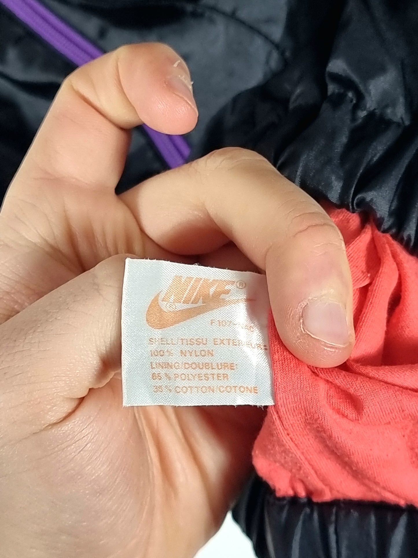 Nike 1990s Vintage Block Colour Shell Jacket Medium