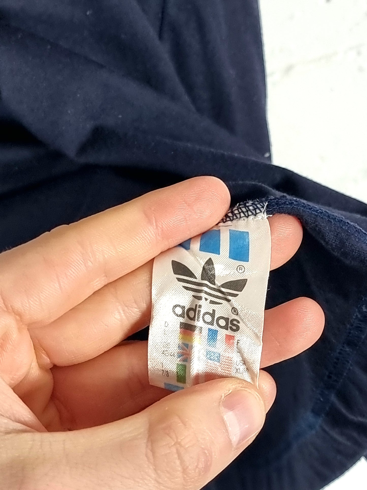 Adidas 1990s Block Colour Cotton T-Shirt Large