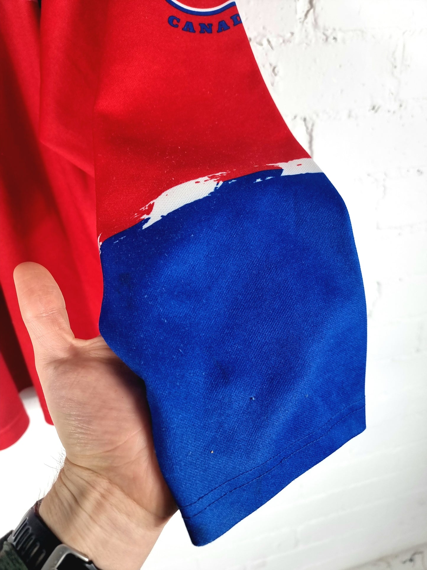 Nike Montreal Canadiens 1990s Long Sleeve NHL Jersey Medium