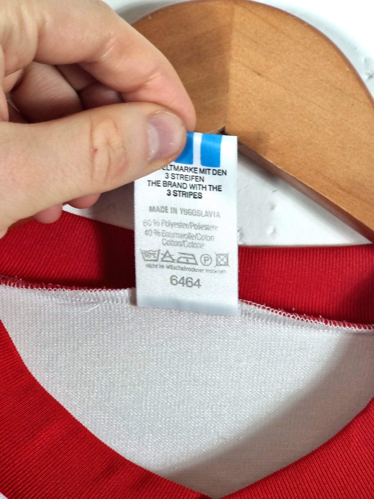 Adidas 1990s Vintage Opel Football Shirt Template Large