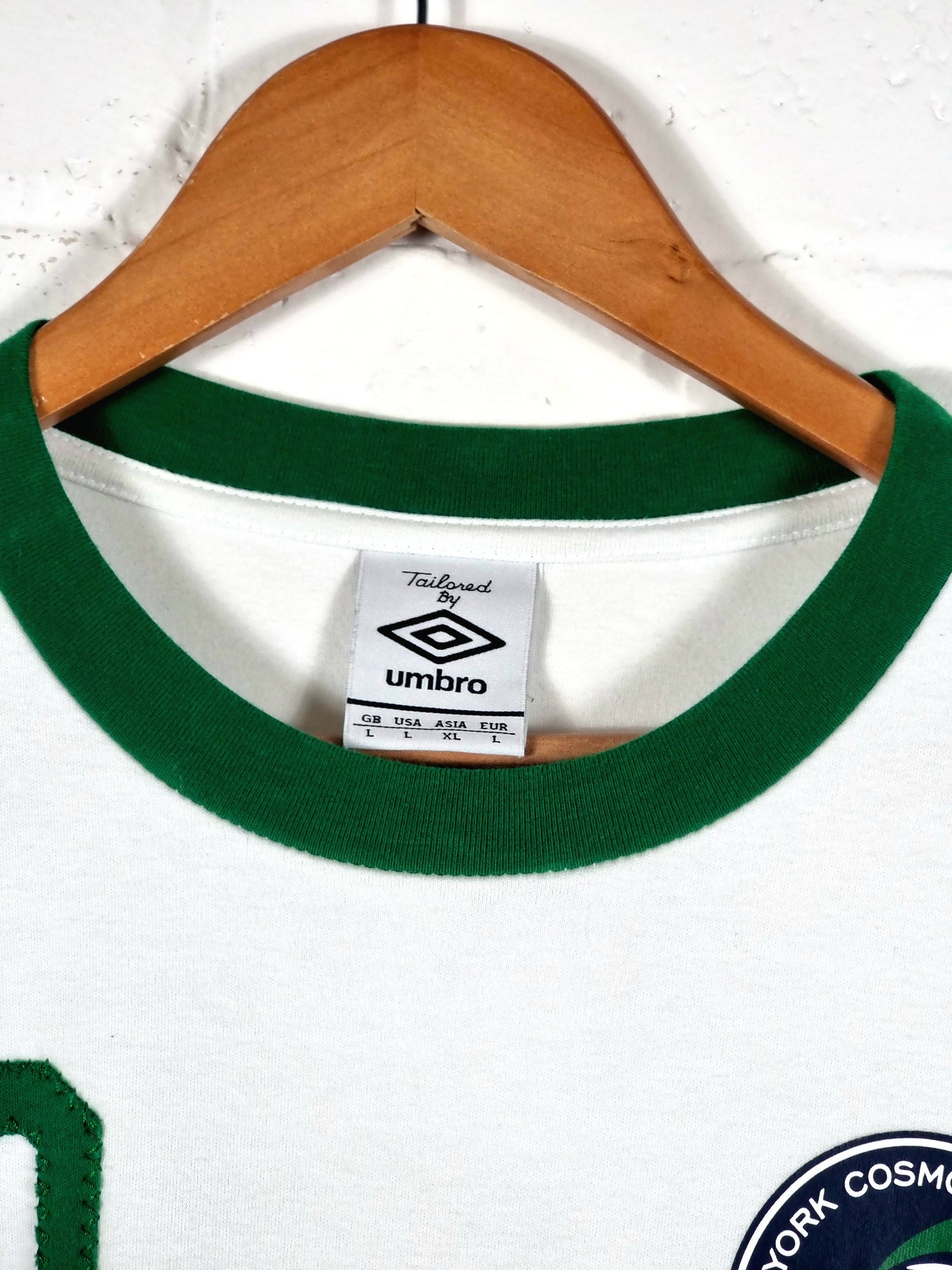 Umbro New York Cosmos 2011 'Pele 10' Cotton Home Reissue Shirt Large