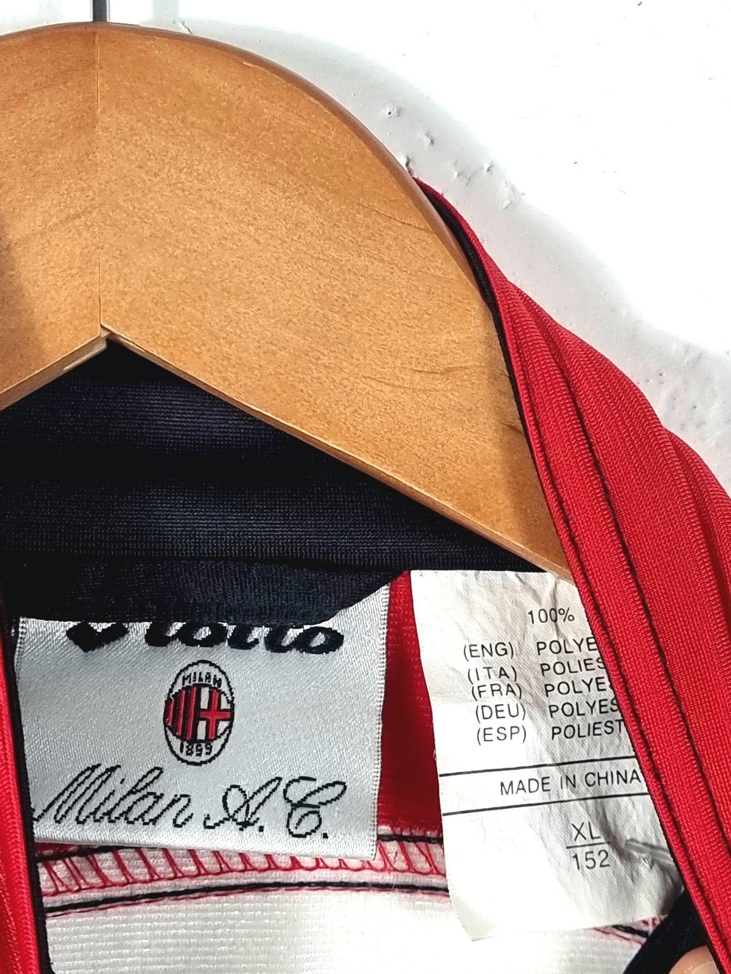 Lotto AC Milan 1995/96 Track Jacket Youth XL