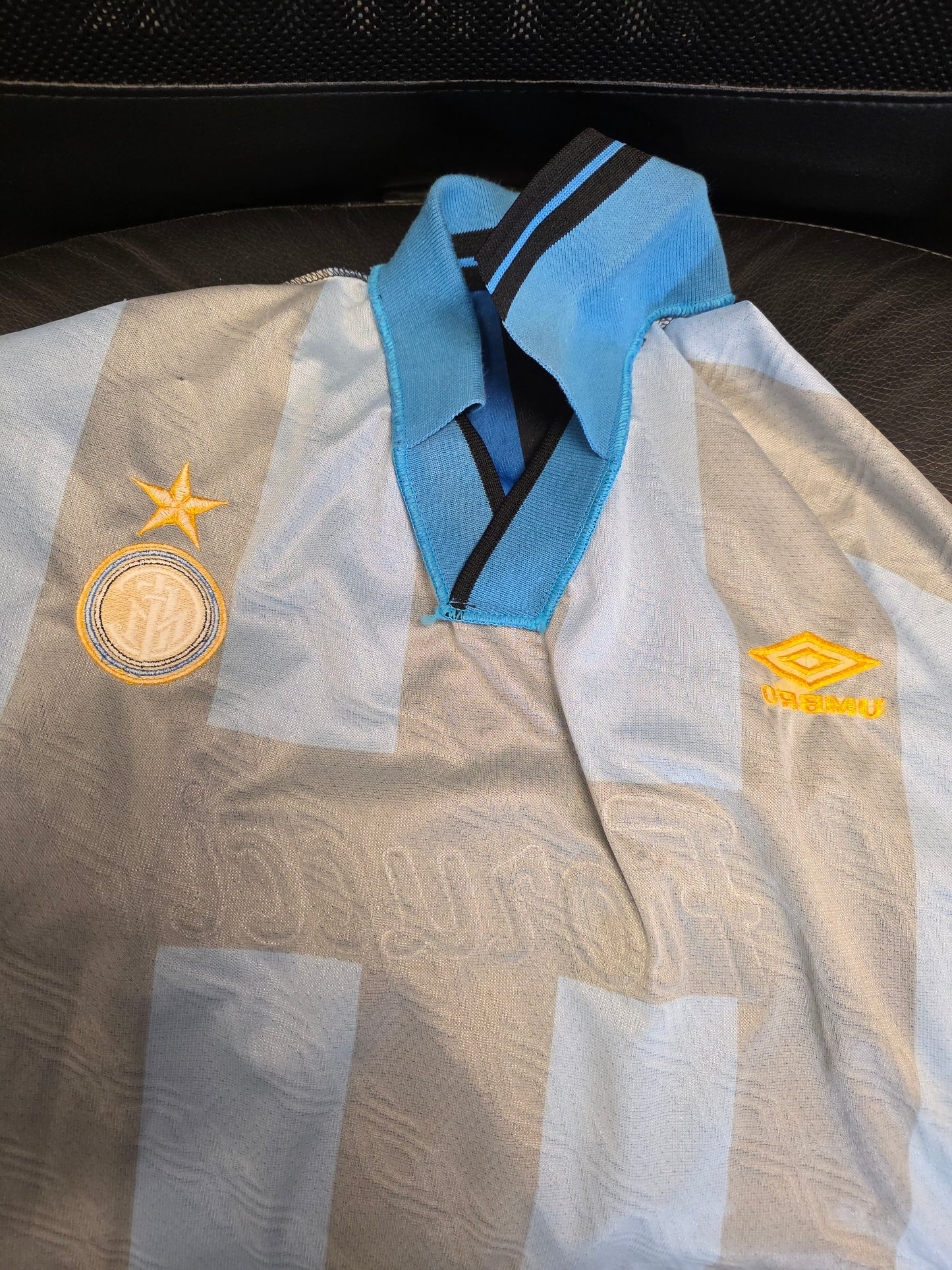 Umbro Inter Milan 1994/95 '9 (Delvecchio)' Match Issue Home Shirt Large