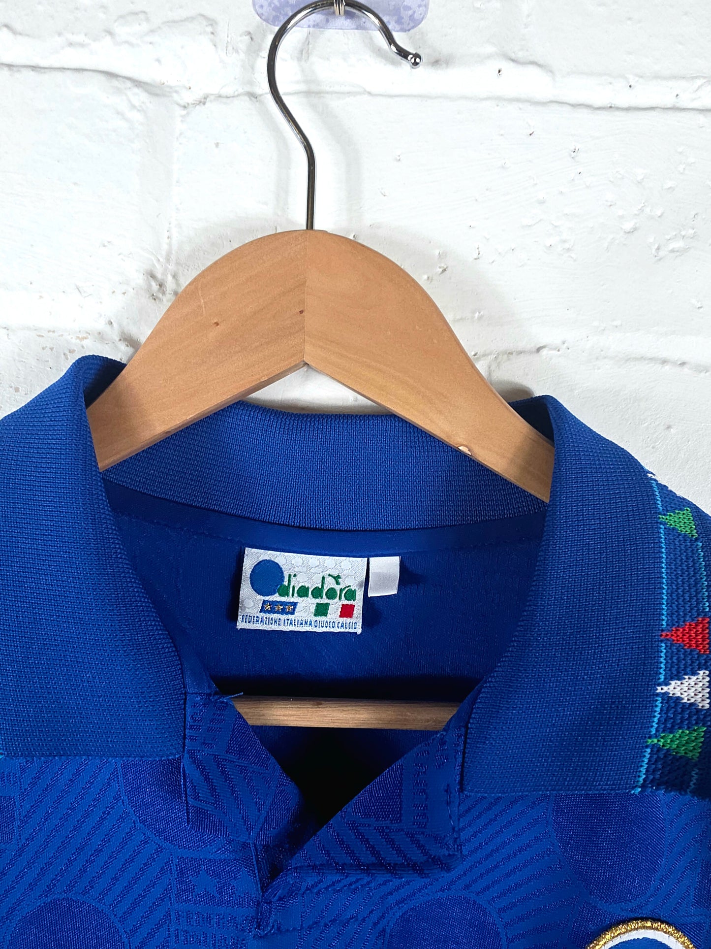 Diadora Italy 1993/94 '10 (Baggio)' Player Spec Home Shirt Medium