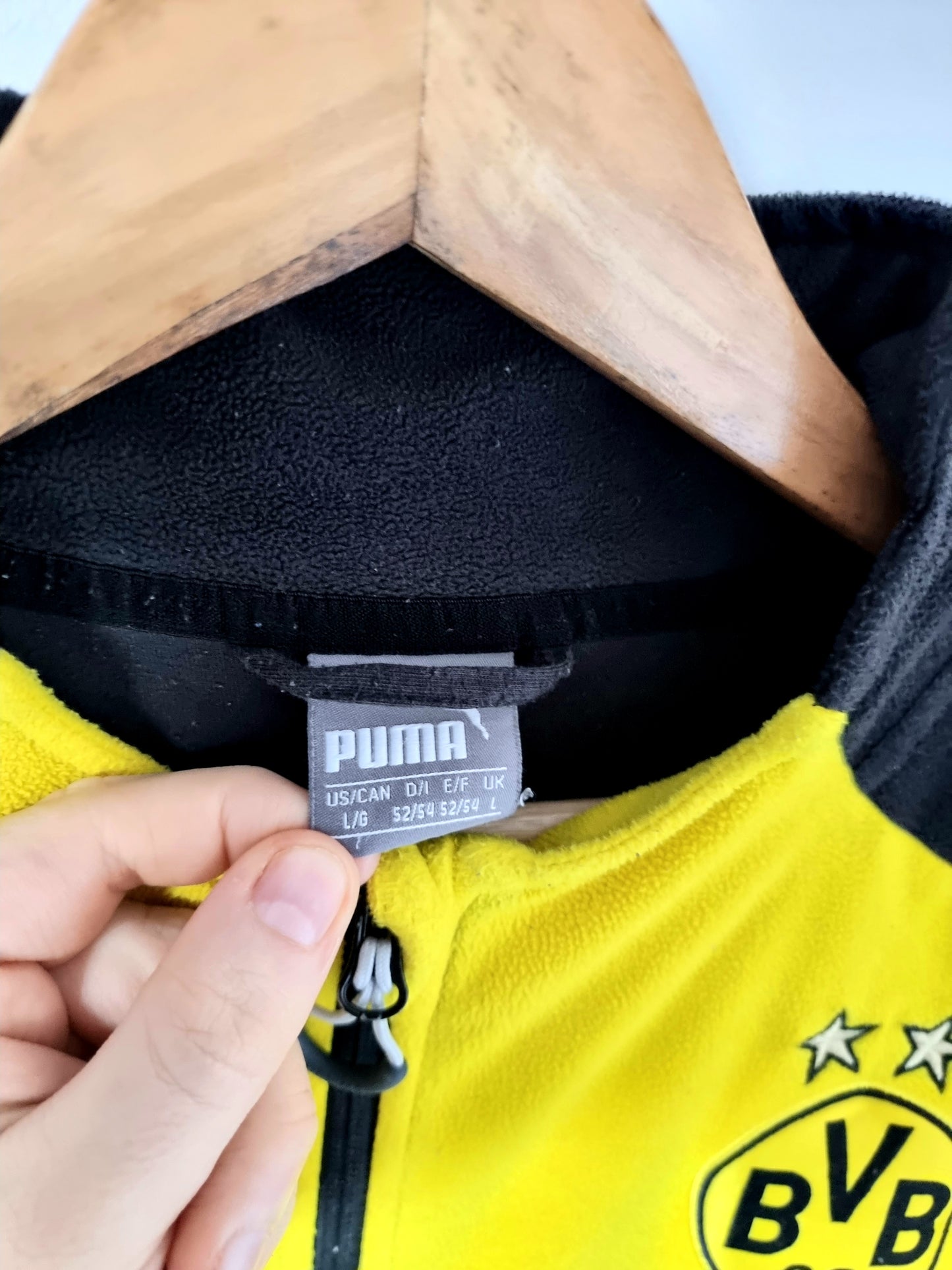Puma Borussia Dortmund Fleece Zip Up Jacket Large