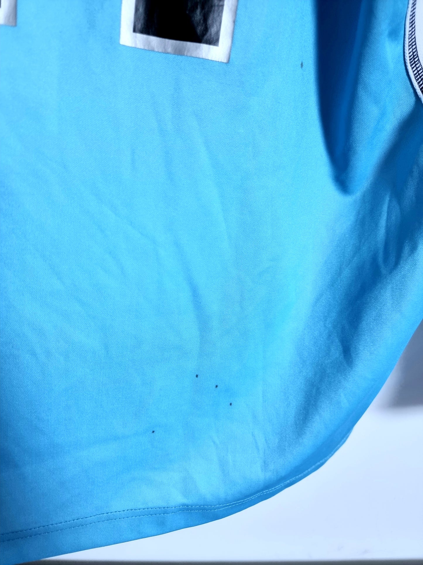 Puma Lazio 04/05 'Muzzi 11' Player Issue Long Sleeve Home Shirt Medium / Large