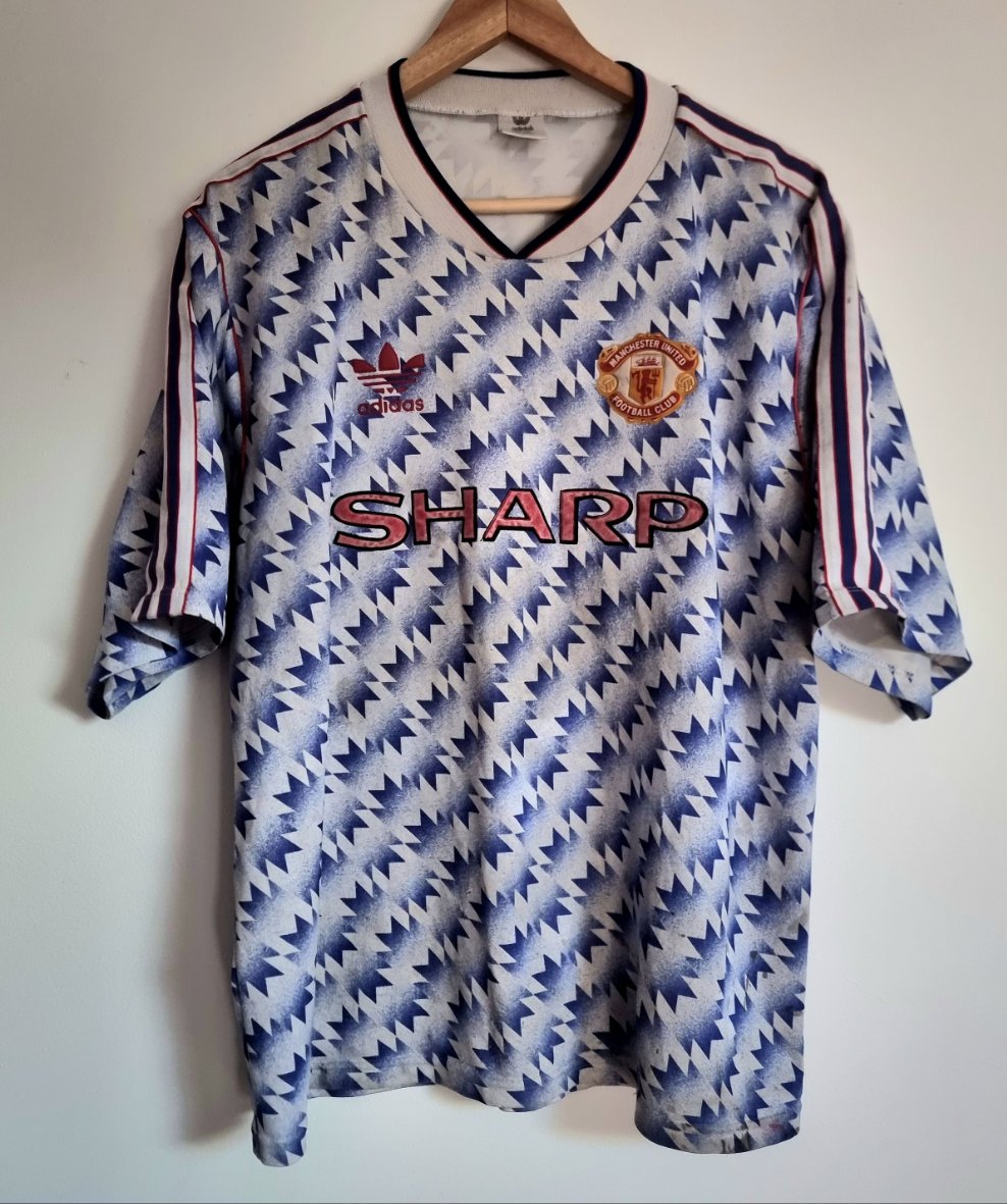 Retro Manchester United Away Jersey 1990/92 By Adidas