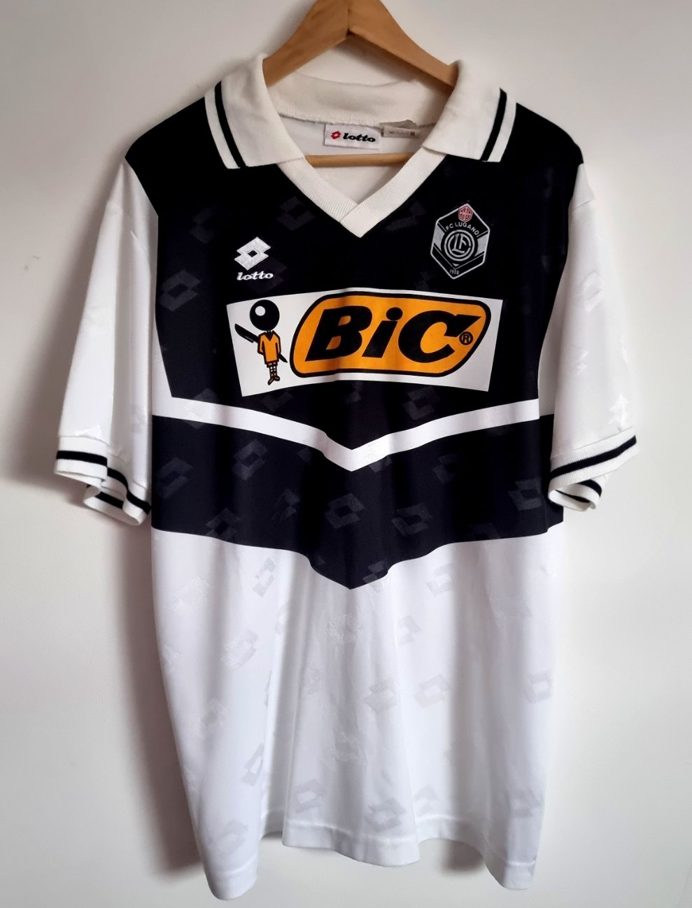 Lugano Cup Shirt football shirt 1993. Sponsored by Bic