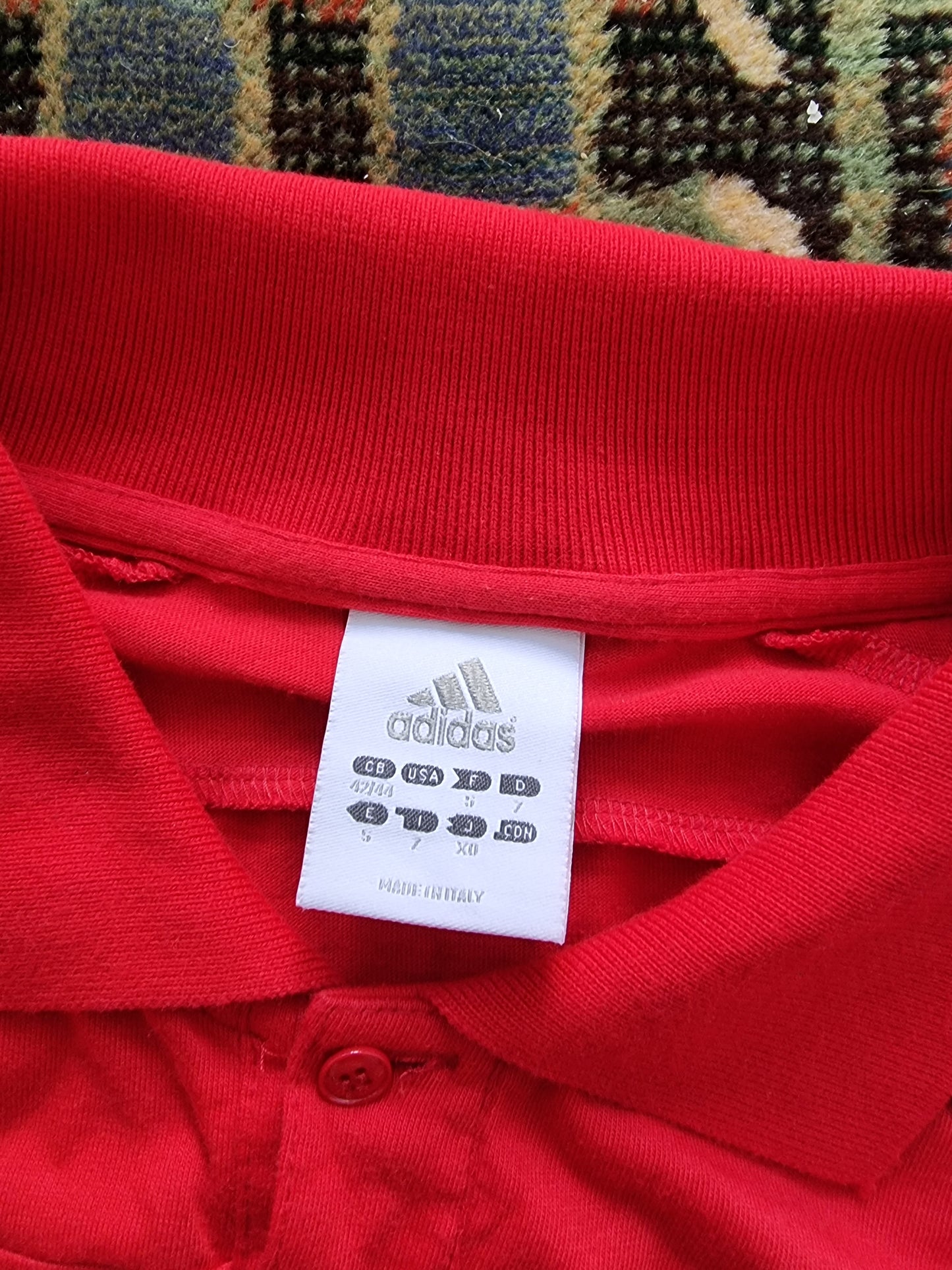 Adidas AC Milan Long Sleeve Training Polo Shirt Large