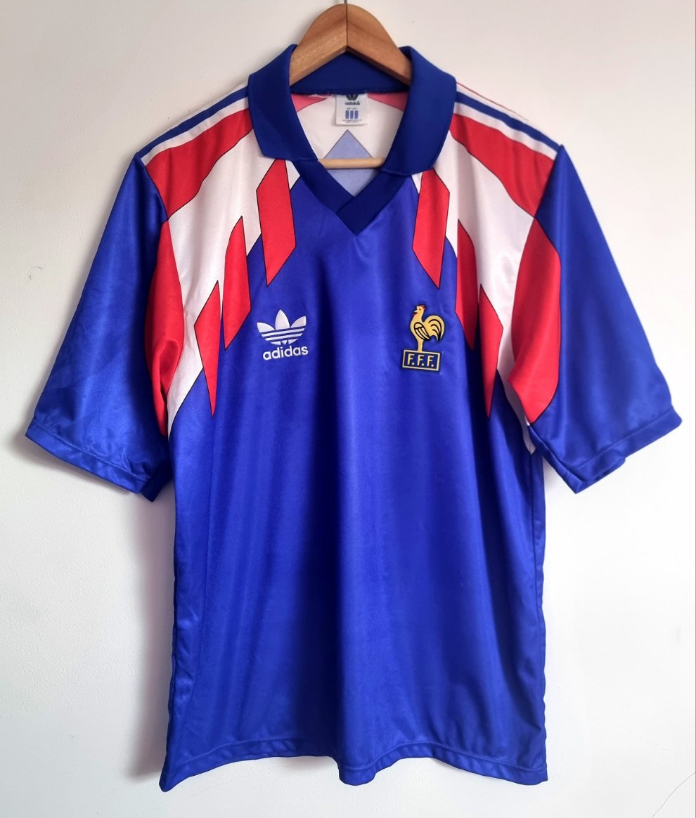 Adidas France 90/92 Home Shirt Large