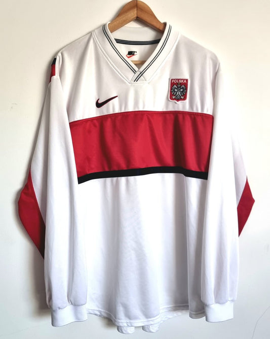 Nike Poland 98/00 Long Sleeve Player Spec Home Shirt XL