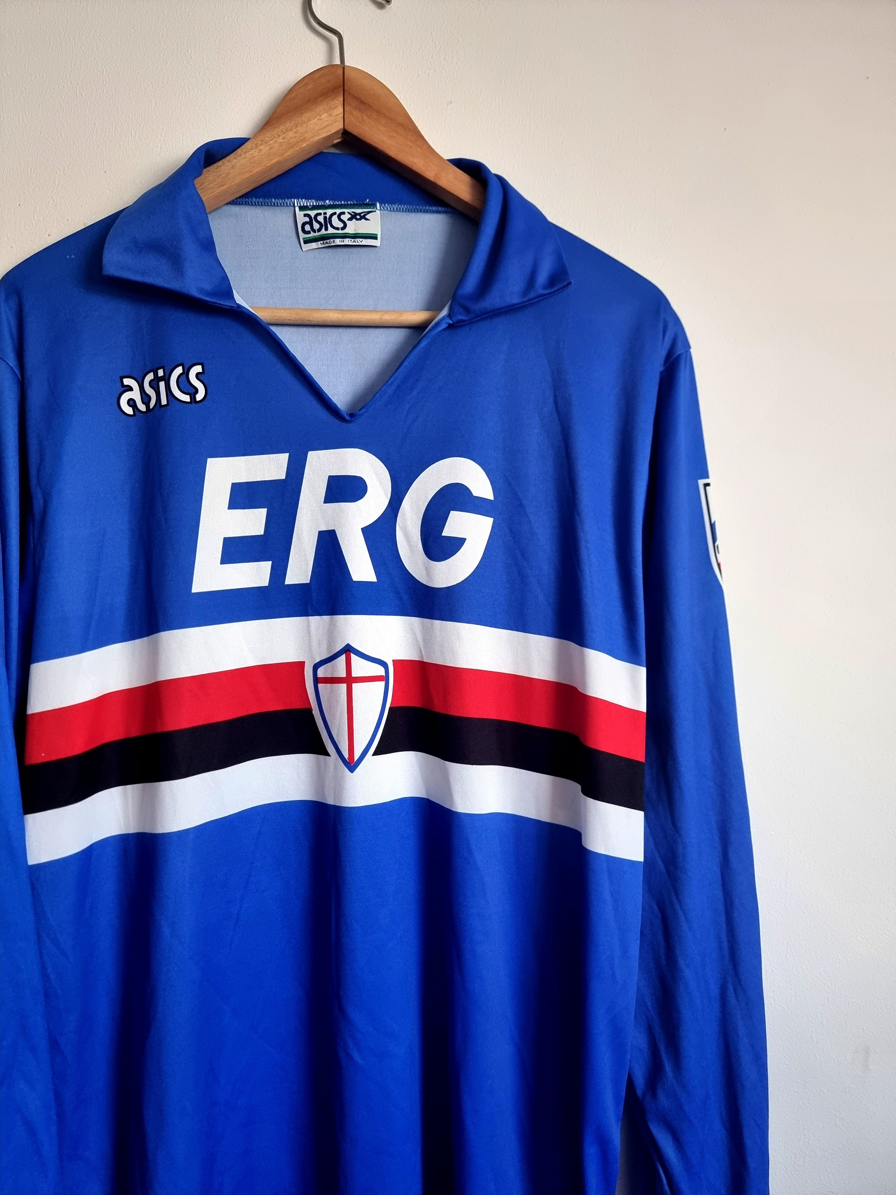 Asics Sampdoria 90/91 Long Sleeve Home Shirt XL – Granny's