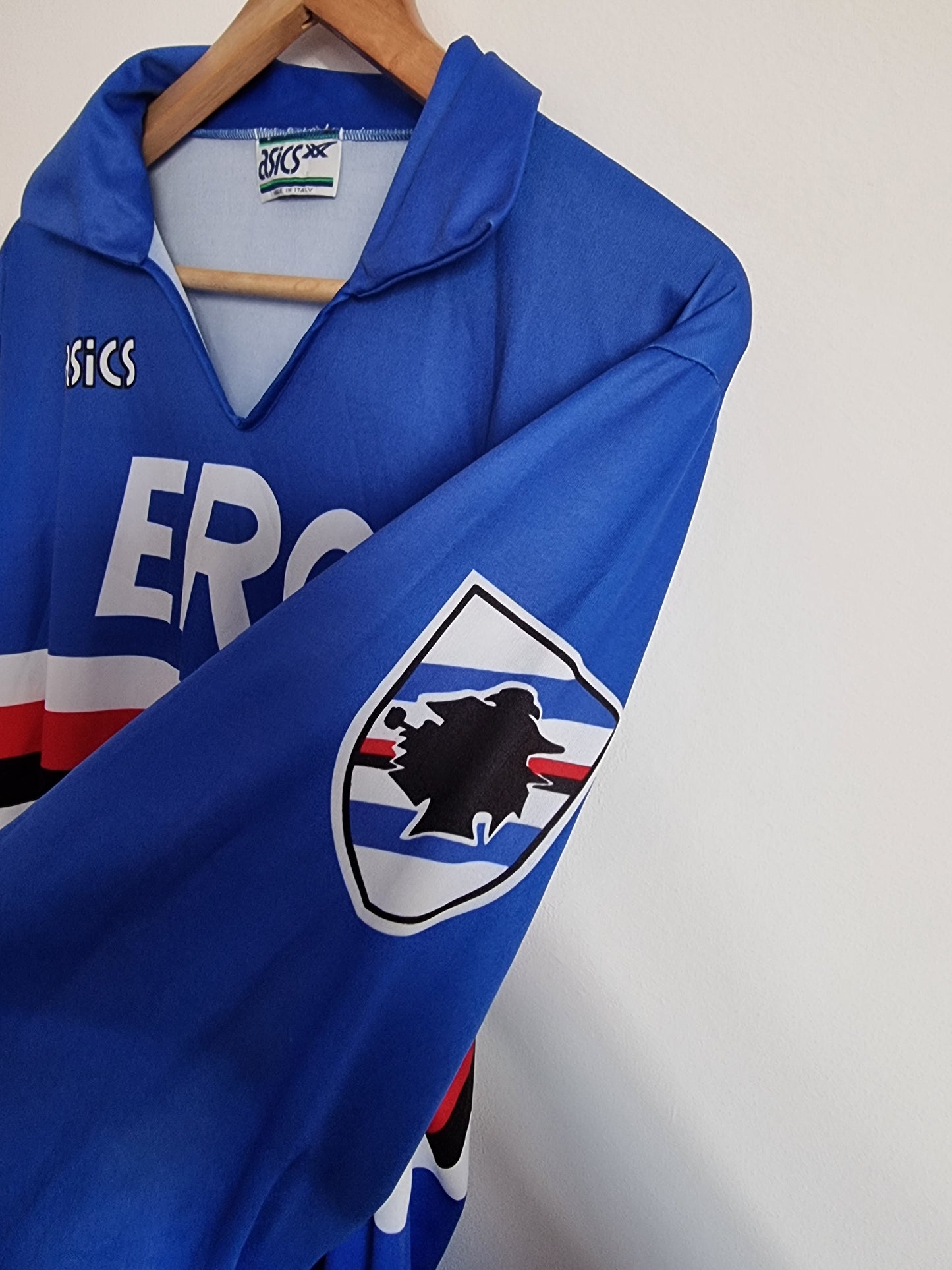 Asics Sampdoria 90/91 Long Sleeve Home Shirt XL