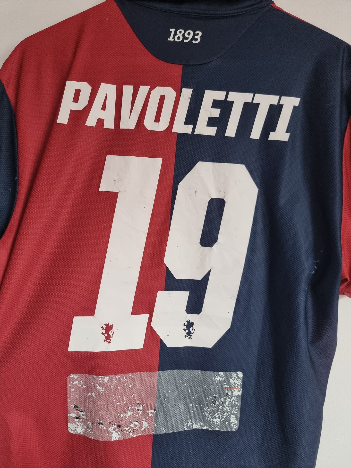 Lotto Genoa 16/17 'Pavoletti 19' Player Issue Home Shirt XL