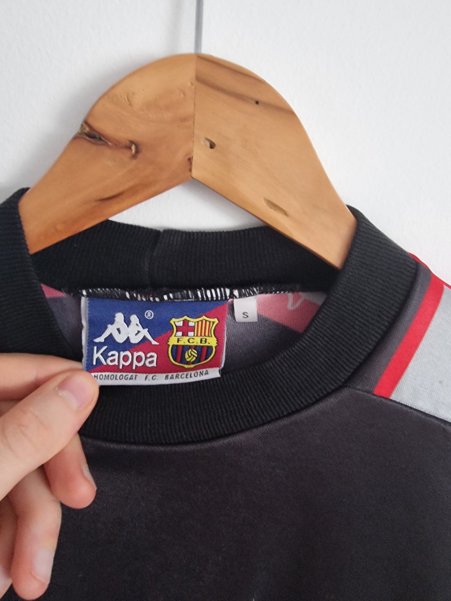 Kappa Barcelona 96/97 'Vitor Baia 1' Long Sleeve Goalkeeper Shirt Small