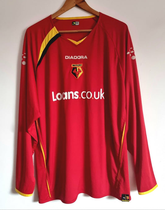 Diadora Watford 05/06 Long Sleeve Away Shirt XL