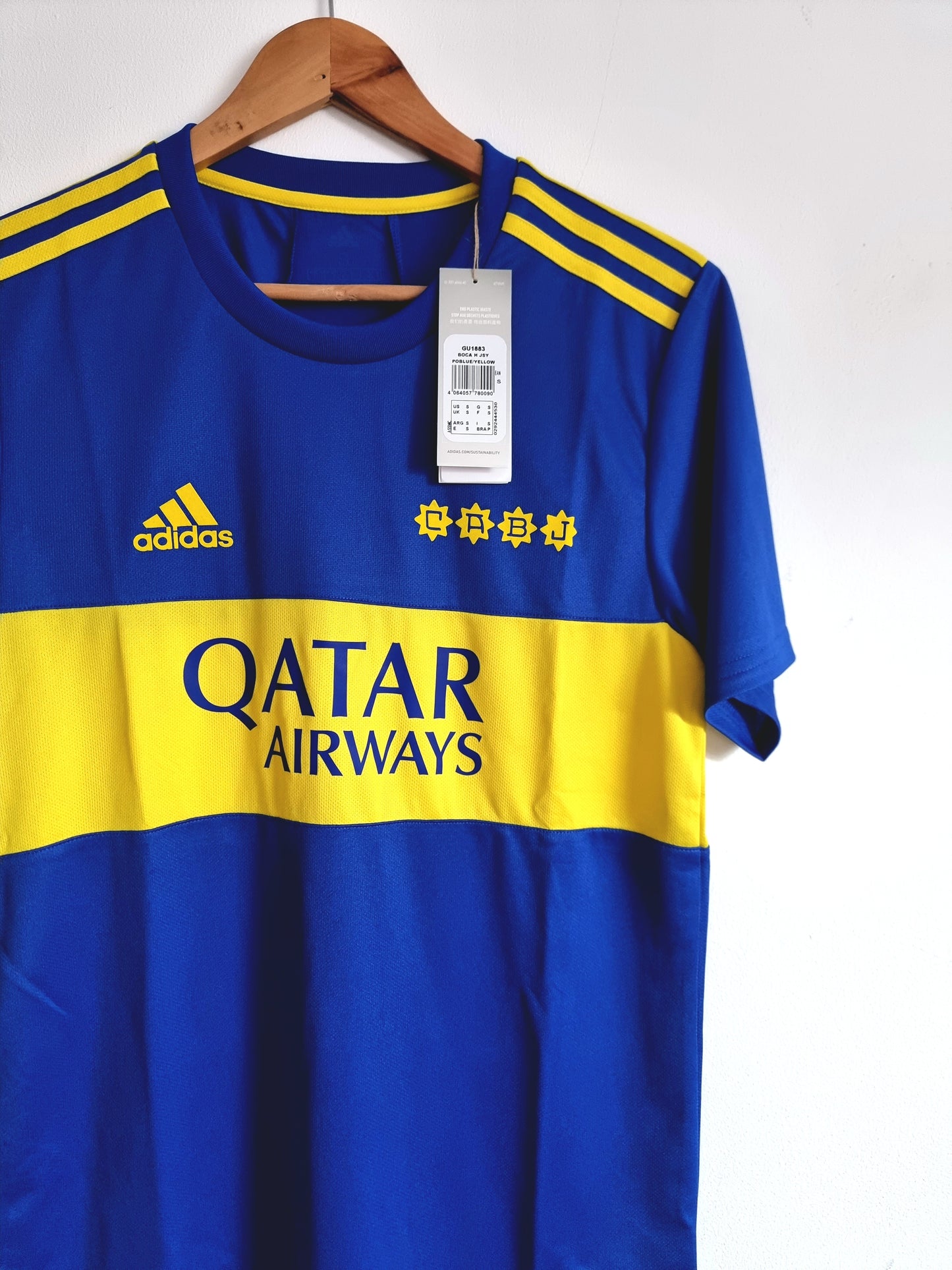 Adidas Deadstock Boca Juniors 21/22 Home Shirt Small