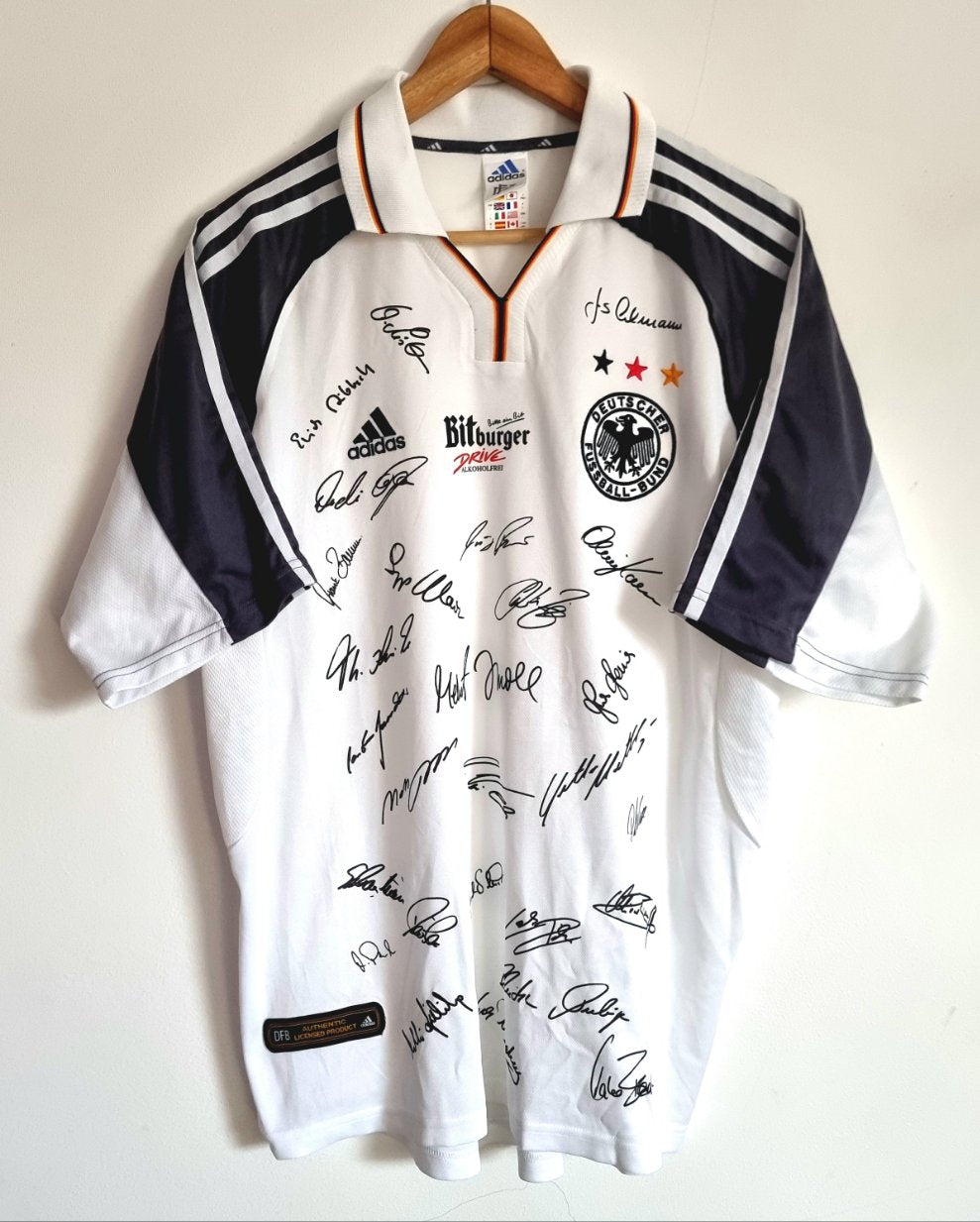 Adidas Germany 00/02 Special Signed Home Shirt Large