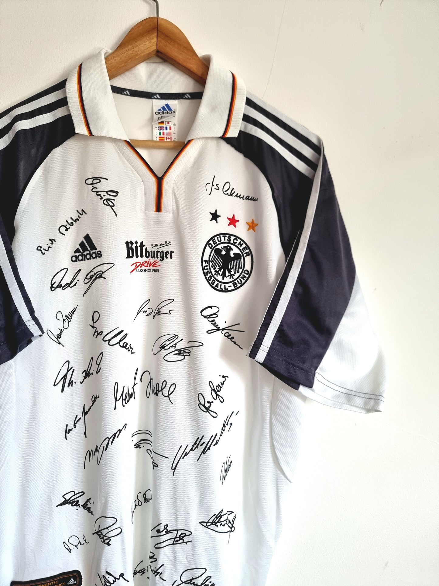 Adidas Germany 00/02 Special Signed Home Shirt Large