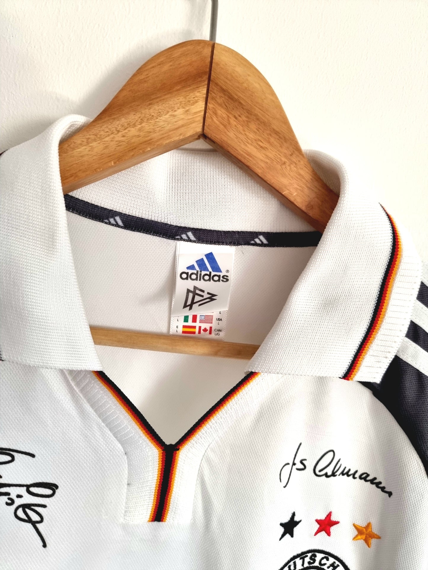 Adidas Germany 00/02 Special Signed Home Shirt Large