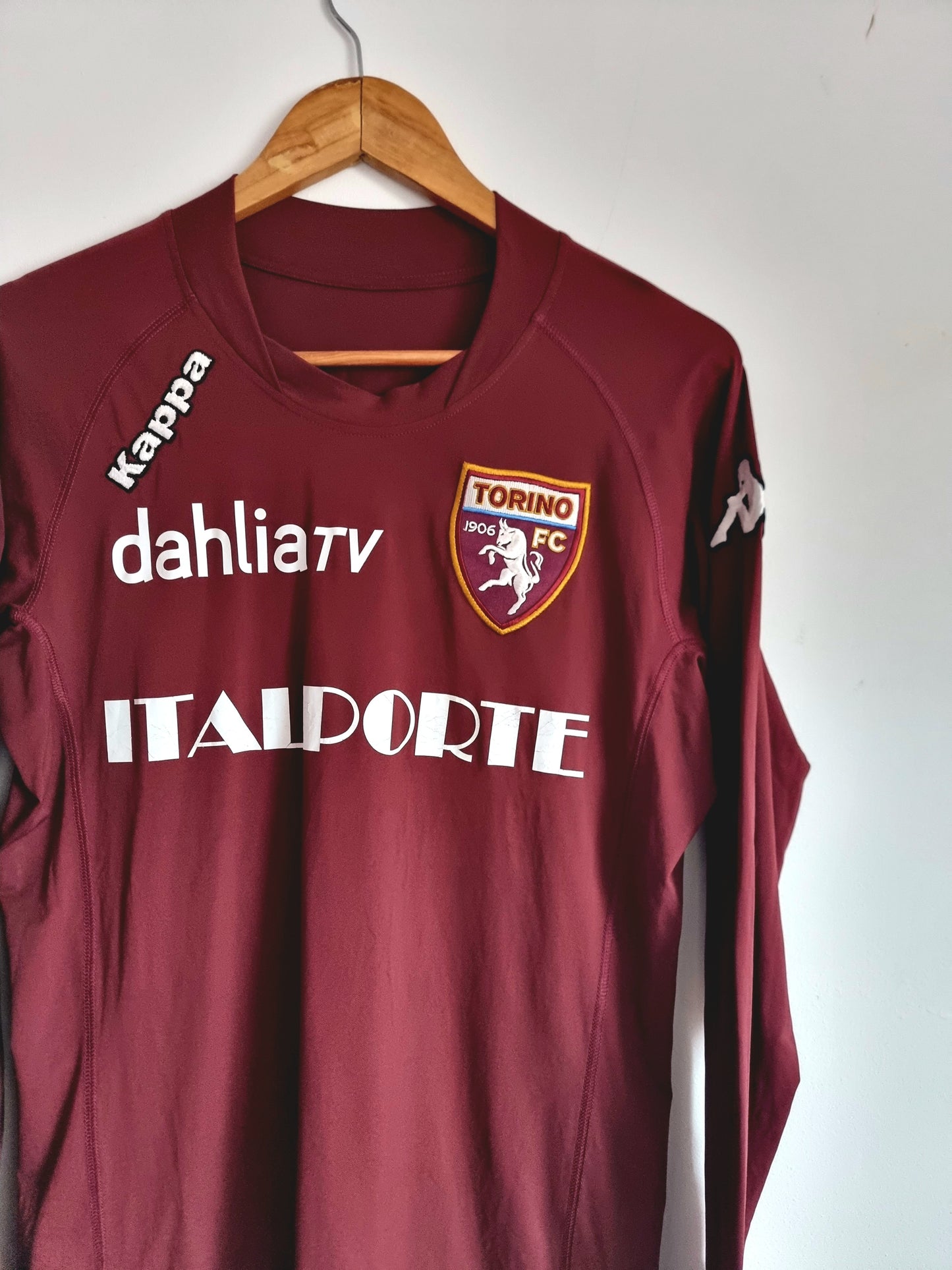 Kappa Torino 09/10 'Bianchi 9' Long Sleeve Player Issue Signed Home Shirt Large