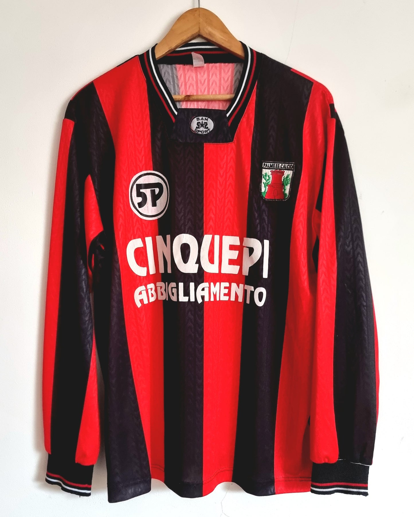 Sam Sport Palmese 00/01 Long Sleeve Match Issue Home Shirt XL