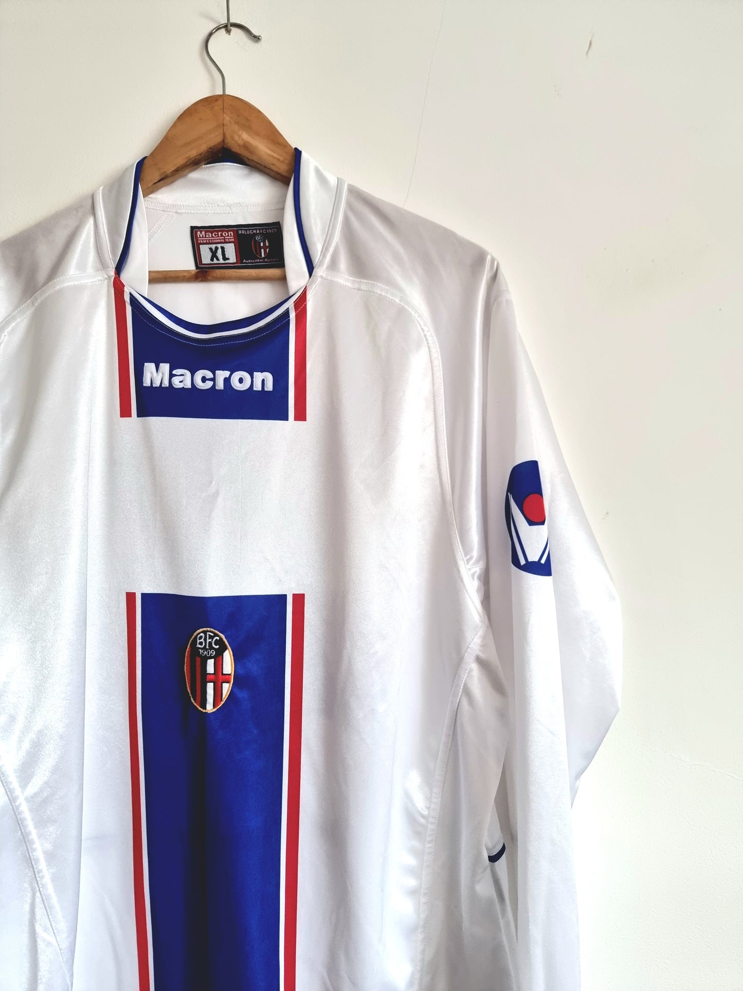 Macron Bologna 04/05 Long Sleeve Match Issue Primavera Away Shirt XL