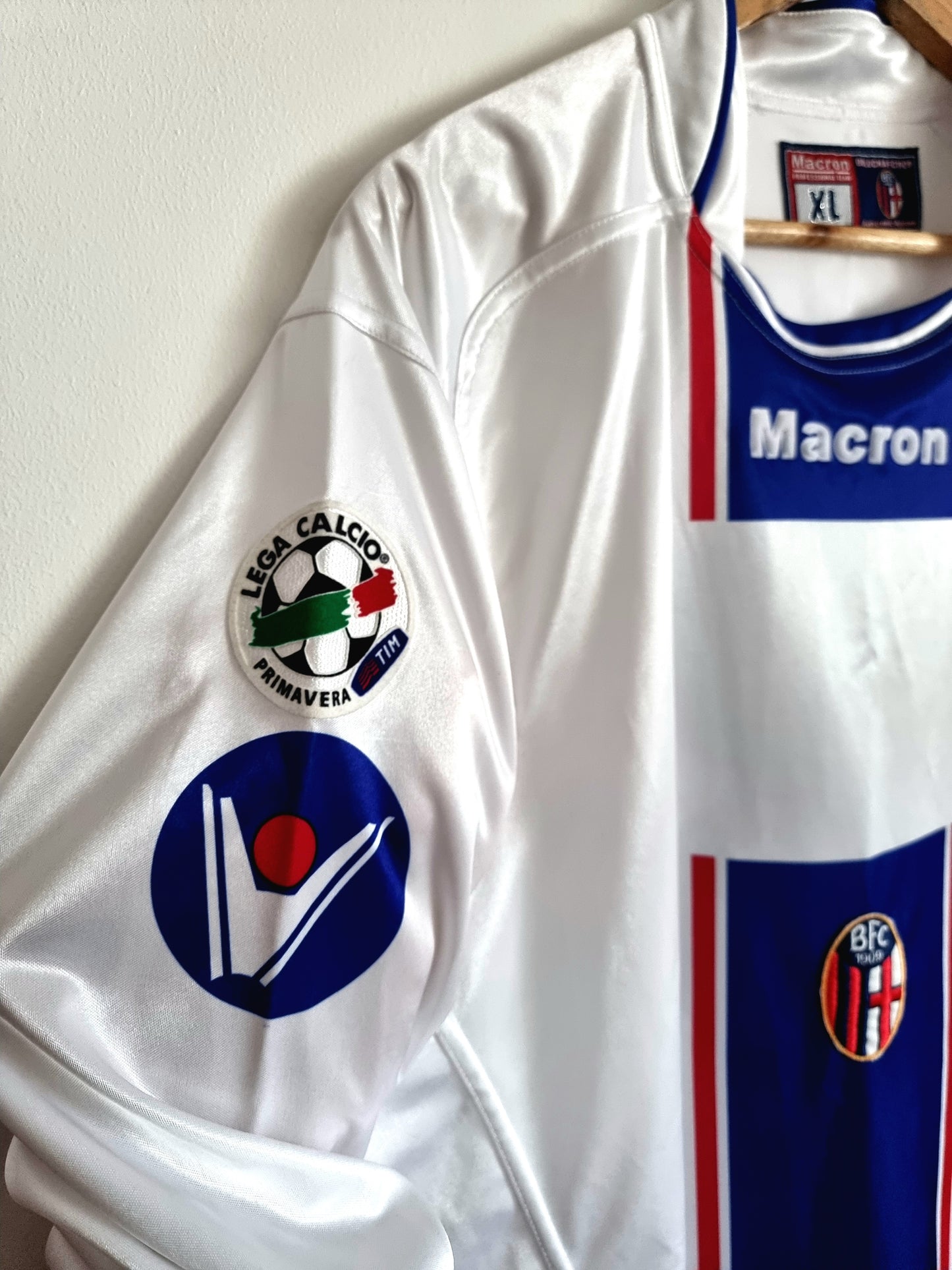 Macron Bologna 04/05 Long Sleeve Match Issue Primavera Away Shirt XL