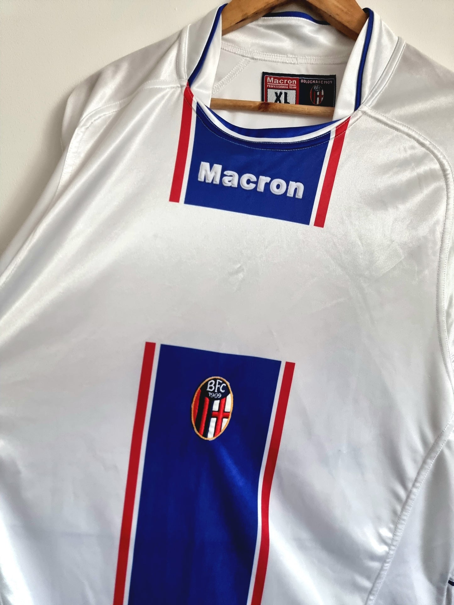 Macron Bologna 04/05 Long Sleeve Match Issue Primavera Away Shirt XL