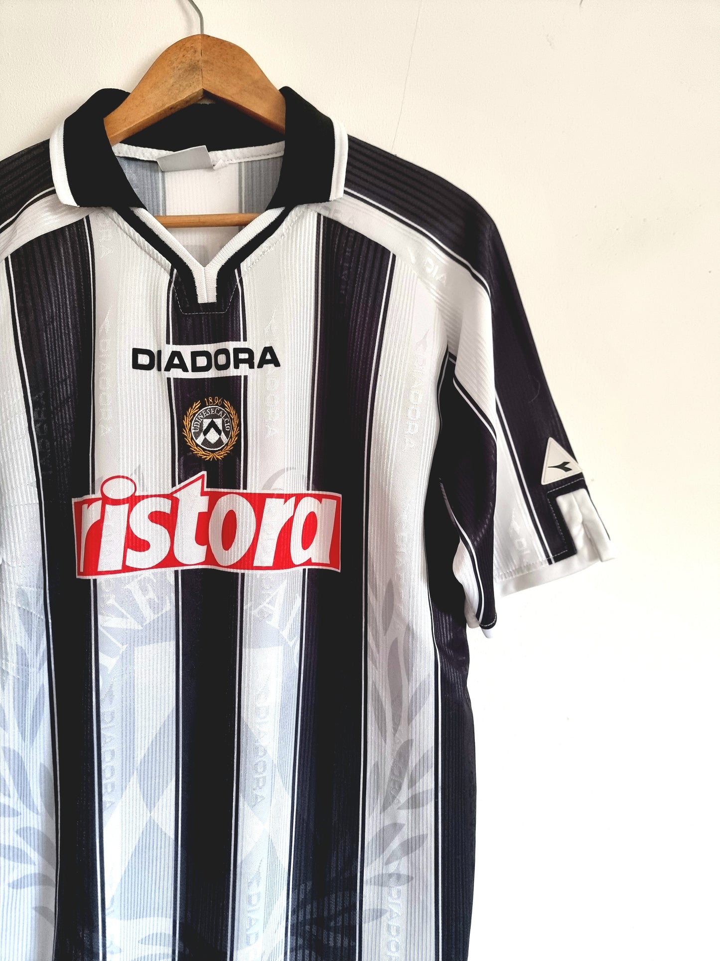 Diadora Udinese 01/02 'Manfredini 3' Match Issue Home Shirt XL