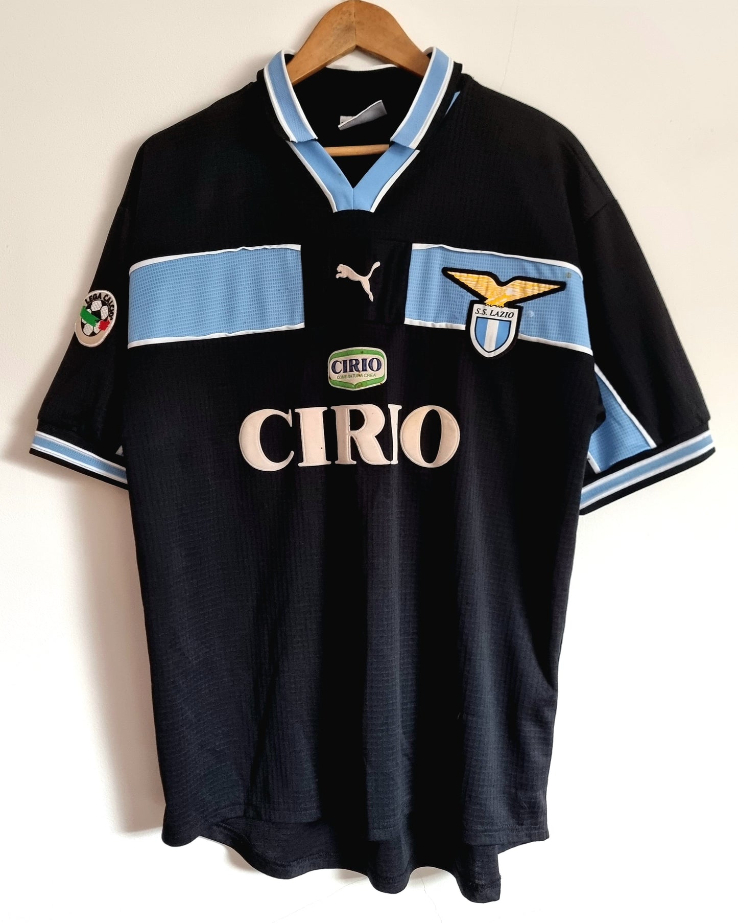 Puma Lazio 99/00 'Salas 9' Match Issue Away Shirt XL