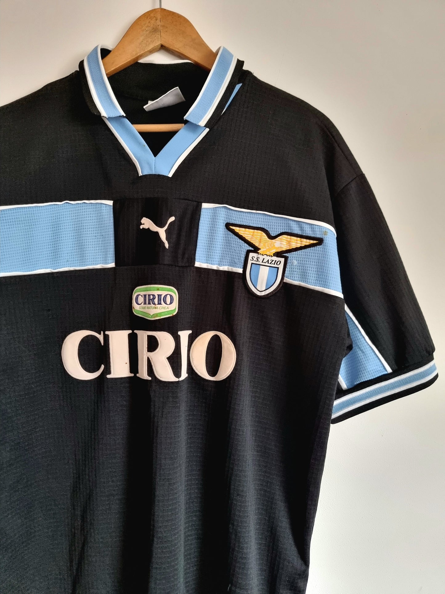 Puma Lazio 99/00 'Salas 9' Match Issue Away Shirt XL