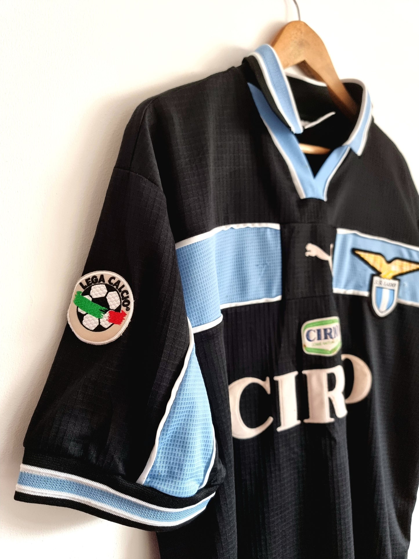 Puma Lazio 99/00 'Salas 9' Match Issue Away Shirt XL