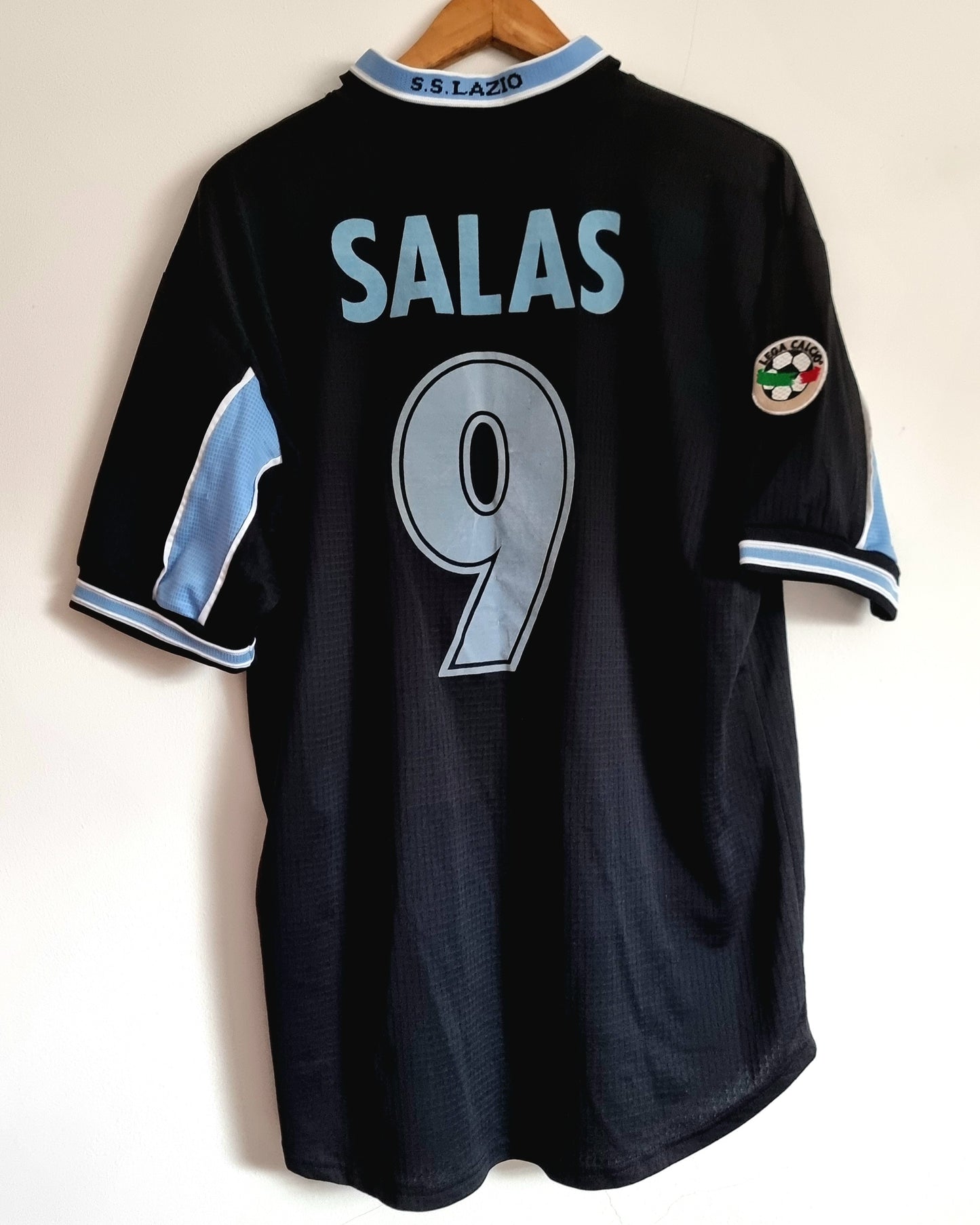 Puma Lazio 99/00 'Salas 9' Match Issue Away Shirt XL