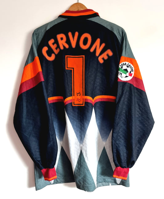 Asics Roma 96/97 'Cervone 1' Match Issue Long Sleeve Goalkeeper Shirt XXL