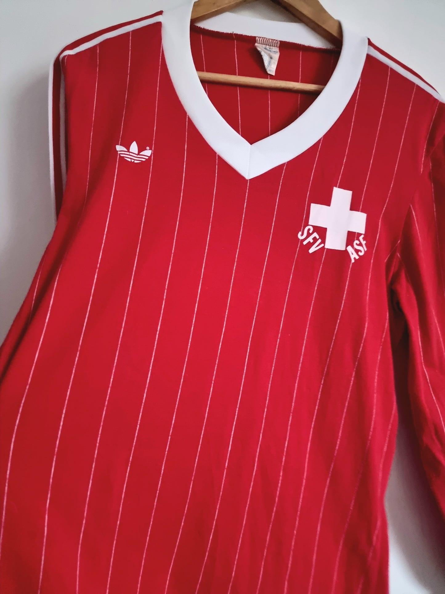 Adidas Switzerland 82/83 Long Sleeve Home Shirt Large