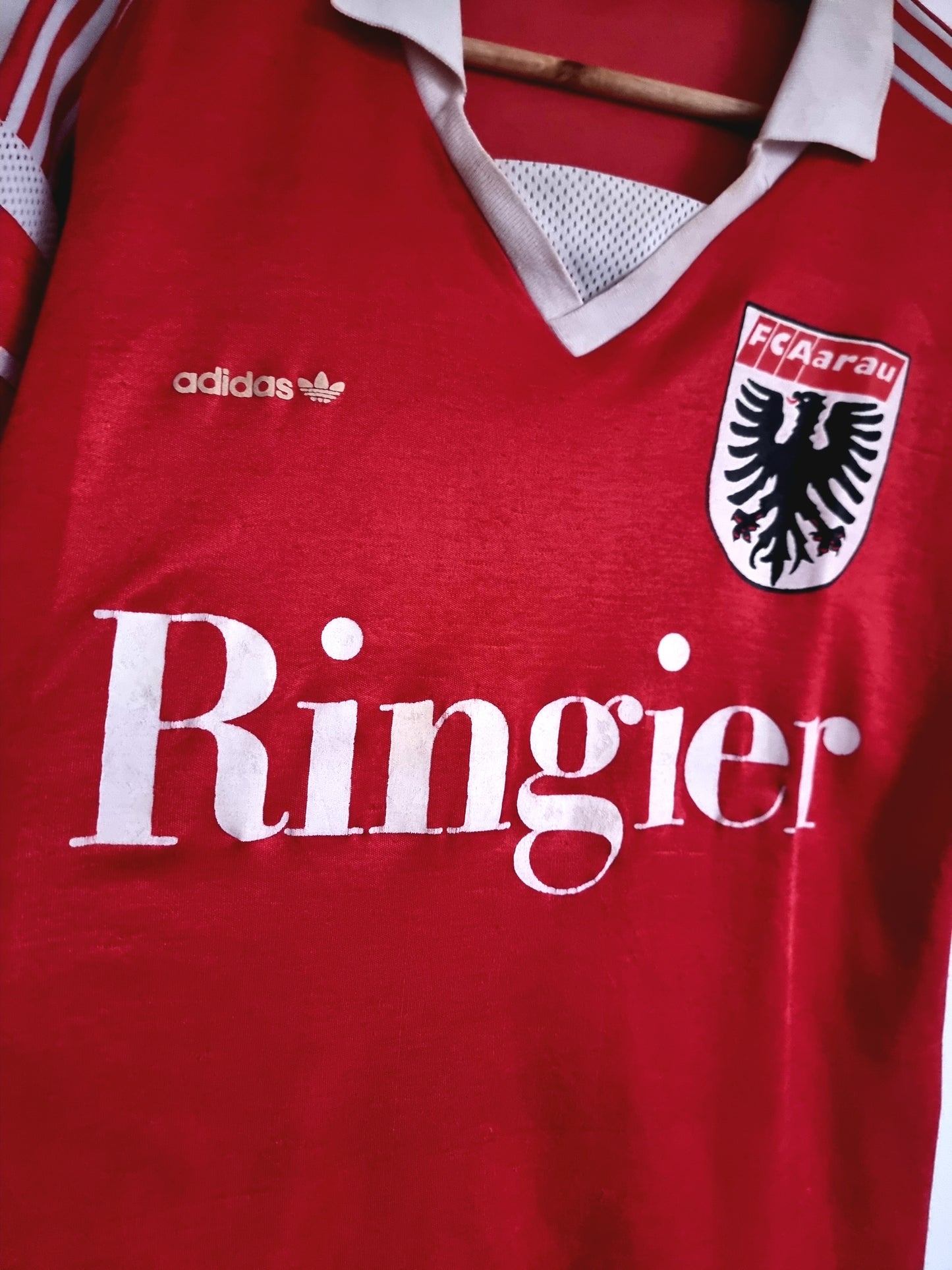 Adidas FC Aarau 89/90 Away Shirt Medium