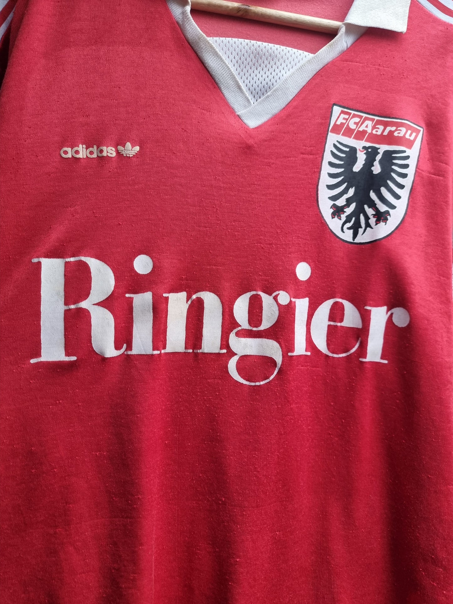 Adidas FC Aarau 89/90 Away Shirt Medium