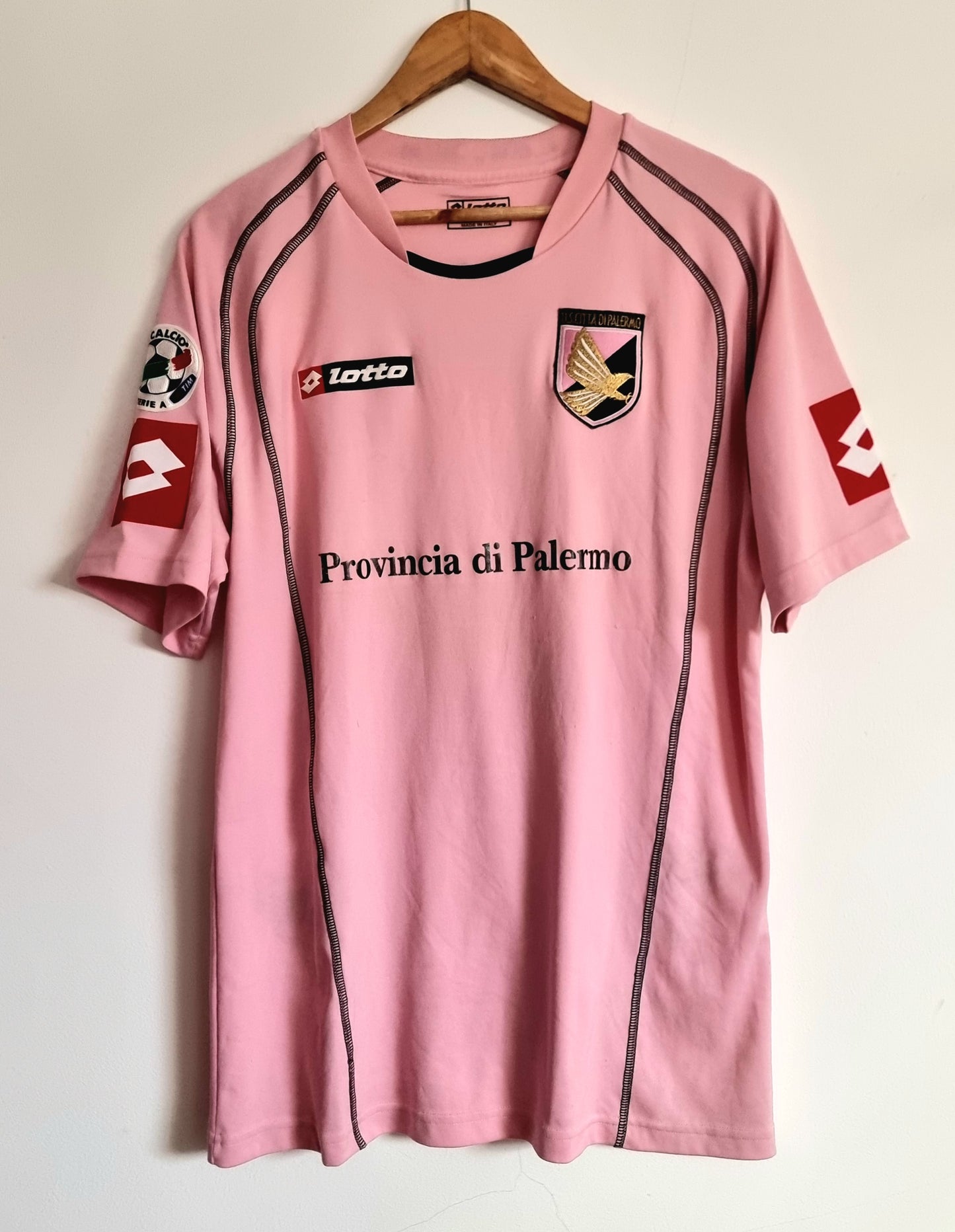 Lotto Palermo 05/06 'Andujar 24' Player Issue Home / Goalkeeper Shirt XXL