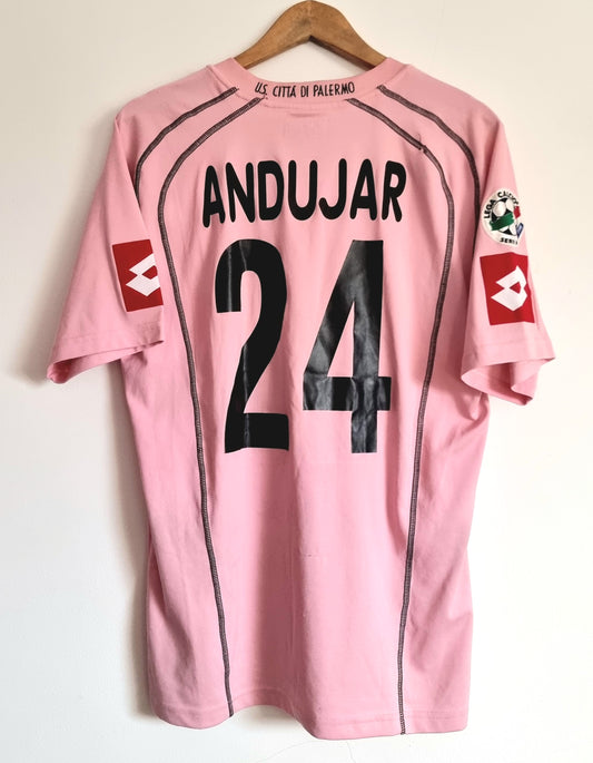 Lotto Palermo 05/06 'Andujar 24' Player Issue Home / Goalkeeper Shirt XXL